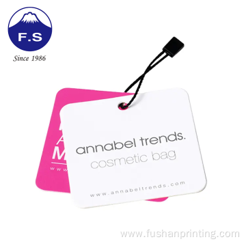 Customized Printing Coated Paper Dressing Clothes Bag Tag